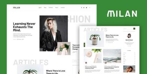 Milan – Blog & Magazine Elementor Template Kit