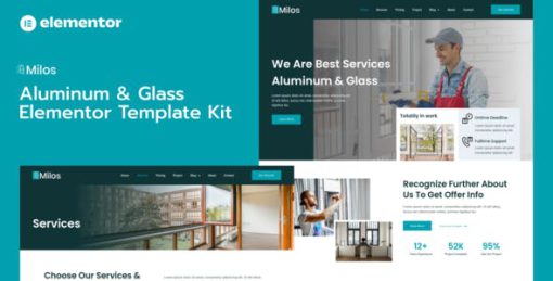 Milos – Aluminum & Glass Elementor Pro Template Kit