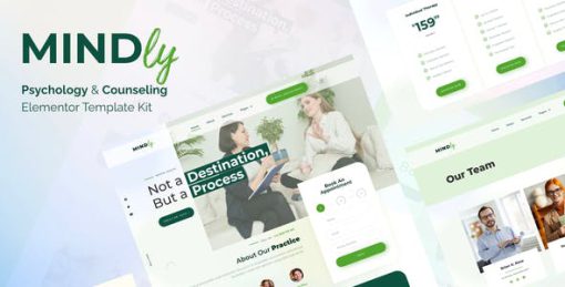 Mindly – Psychology, Therapy & Counseling Elementor Template Kit