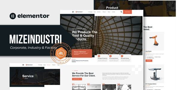 Mizeindustri – Corporate, Industry & Factory Elementor Template Kit Mizeindustri – Corporate, Industry & Factory Elementor Template Kit