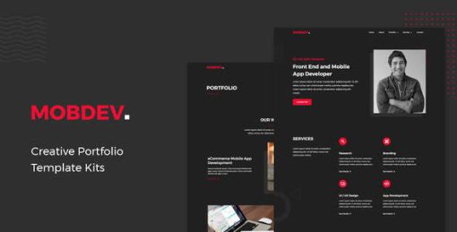Mobdev – Creative Portfolio & Resume Elementor Template Kit