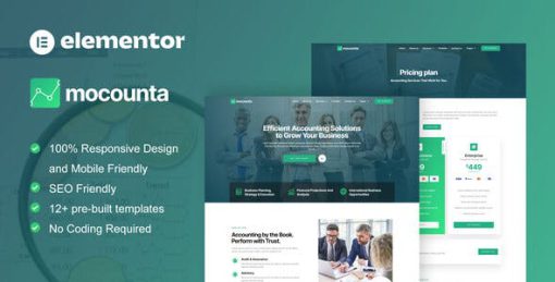 Mocounta – Accounting Firm Elementor Template Kit