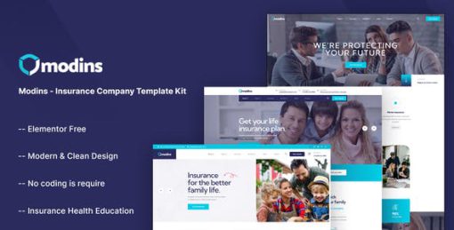 Modins – Insurance Company Elementor Template Kit