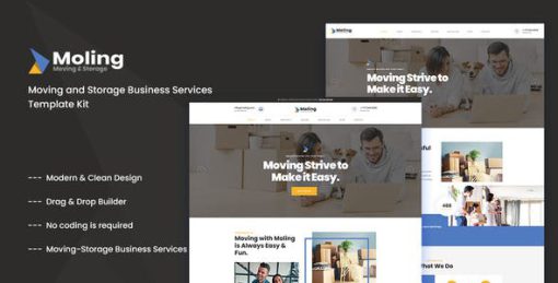 Moling – Moving and Storage Business Services Template Kit