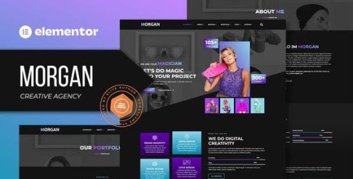Morgan – Creative Agency & Portfolio Elementor Template Kit