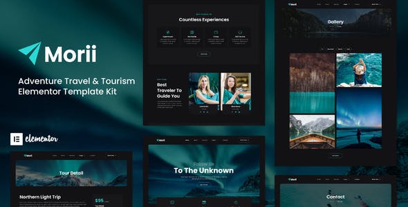Morii – Adventure Travel & Tourism Elementor Template Kit Morii – Adventure Travel & Tourism Elementor Template Kit
