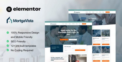 Mortgavista – Mortgage Elementor Pro Template Kit