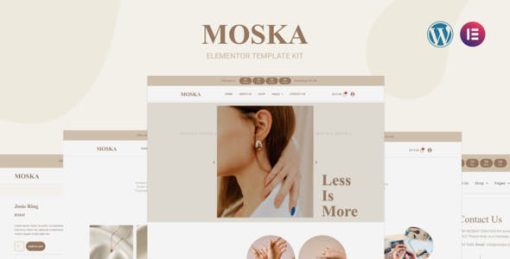 Moska – Fashion Jewelry Store WooCommerce Elementor Pro Template Kit