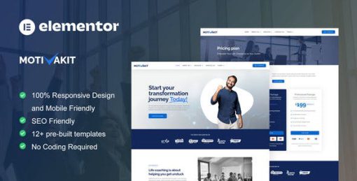 Motivakit – Life Coach & Motivator Elementor Template Kit