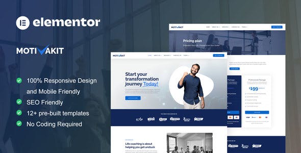Motivakit – Life Coach & Motivator Elementor Template Kit Motivakit – Life Coach & Motivator Elementor Template Kit