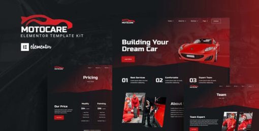 Motocare – Automotive Elementor Template Kit