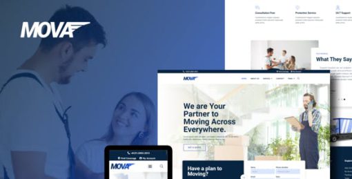 Mova – Moving Company Elementor Template Kit