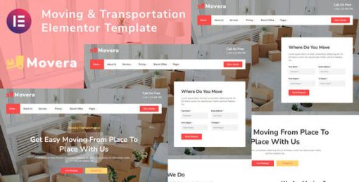 Movera – Moving Company Elementor Template Kit