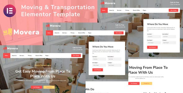 Movera – Moving Company Elementor Template Kit Movera – Moving Company Elementor Template Kit