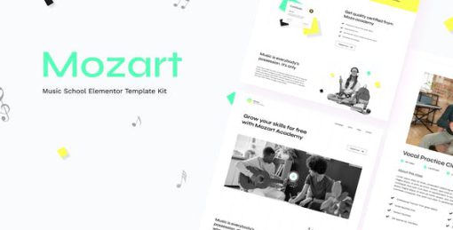 Mozart – Music School Elementor Template Kit