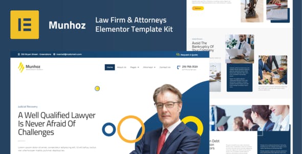 Munhoz – Law Firm & Attorneys Elementor Template Kit Munhoz – Law Firm & Attorneys Elementor Template Kit