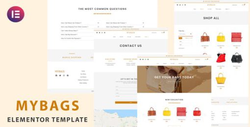Mybags – Modern Commerce Elementor Template Kit