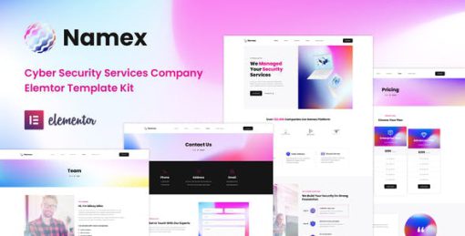 Namex – Cyber Security Services Company Elementor Template Kit