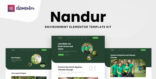 Nandur – Enviromental Elementor Template Kit Nandur – Enviromental Elementor Template Kit