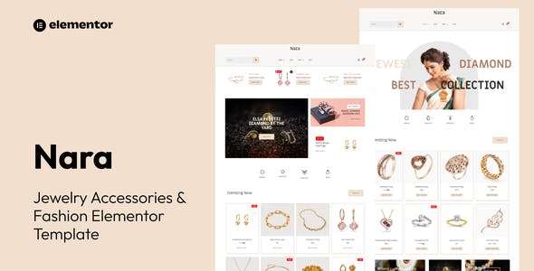 Nara – Jewelry Accessories Store Template Kit Nara – Jewelry Accessories Store Template Kit