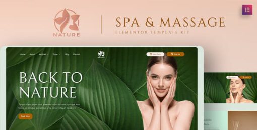 Nature – Spa & Massage Elementor Template Kit