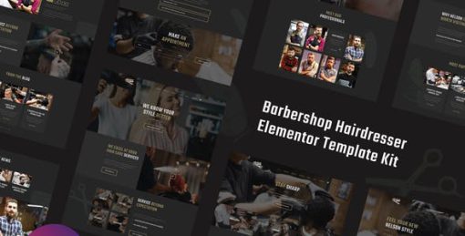 Nelson – Barbershop & Hairdresser Elementor Template Kit