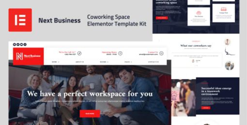 Next Business – Coworking Space Elementor Template Kit