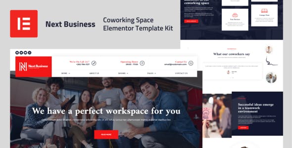 Next Business – Coworking Space Elementor Template Kit Next Business – Coworking Space Elementor Template Kit