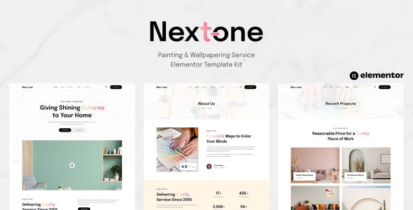 Nextone – Painting & Wallpapering Service Elementor Template Kit Nextone – Painting & Wallpapering Service Elementor Template Kit