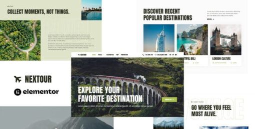 Nextour – Tour Guide & Travel Agency Elementor Template Kit