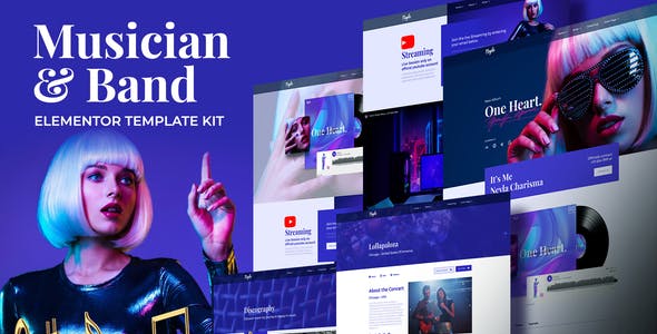 Neyla – Musician & Band Elementor Template Kit Neyla – Musician & Band Elementor Template Kit