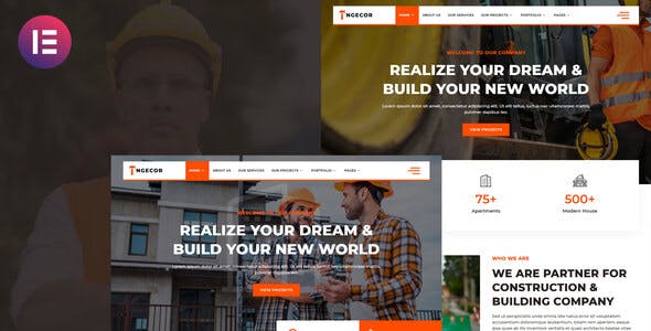 Ngecor – Construction & Building Company Elementor Template Kit Ngecor – Construction & Building Company Elementor Template Kit