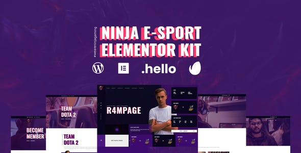 Ninja – Esports & Gaming Elementor Template Kit Ninja – Esports & Gaming Elementor Template Kit
