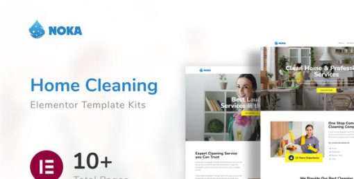 Noka – Cleaning Services Company Elementor Template Kit