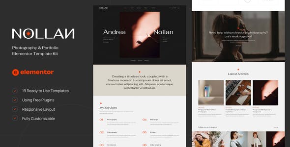 Nollan – Photography & Portfolio Elementor Template Kit Nollan – Photography & Portfolio Elementor Template Kit