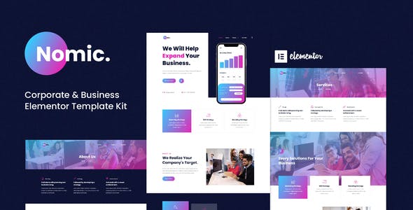 Nomic – Corporate & Business Elementor Template Kit Nomic – Corporate & Business Elementor Template Kit