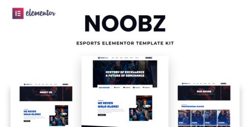 Noobz – E-sports Elementor Template Kit