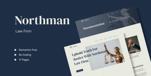 Northman – Law Firm Elementor Template Kit