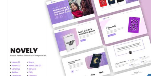 Novely | Book Store Elementor Template Kit