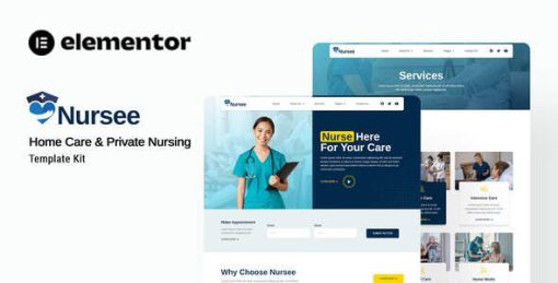 Nursee – Homecare & Private Nursing Elementor Template Kit