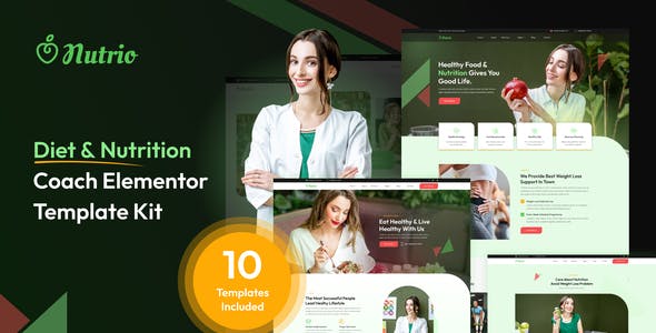 Nutrio – Diet & Nutrition Coach Template Kit Nutrio – Diet & Nutrition Coach Template Kit