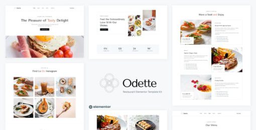 Odette – Restaurant Elementor Template Kit