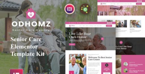 Odhomz – Senior Care Elementor Template Kit