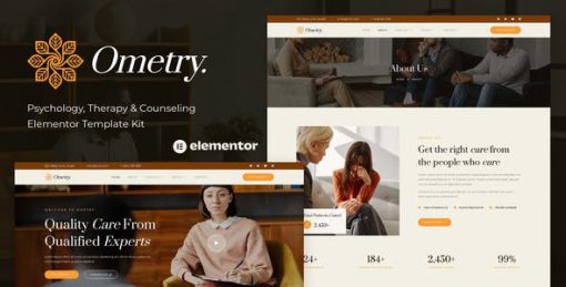 Ometry – Psychology Therapy & Counseling Elementor Template Kit