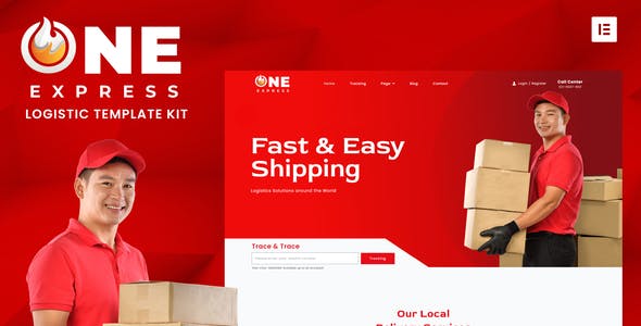 One Express – Logistics & Shipping Elementor Template Kit One Express – Logistics & Shipping Elementor Template Kit