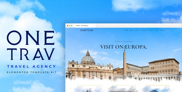 Onetrav – Travel Agency Elementor Template Kit Onetrav – Travel Agency Elementor Template Kit