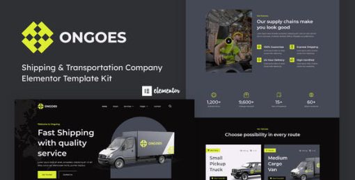 Ongoes – Shipping & Transport Company Elementor Template Kit