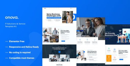 Onova – Technology IT Solutions Elementor Template Kit