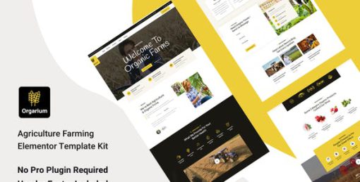 Orgarium – Agriculture Organic Farming Template Kit