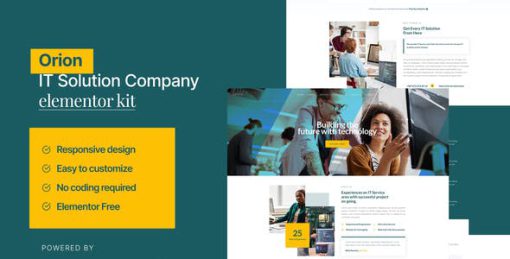 Orion – IT Solution & Service Elementor Template Kit